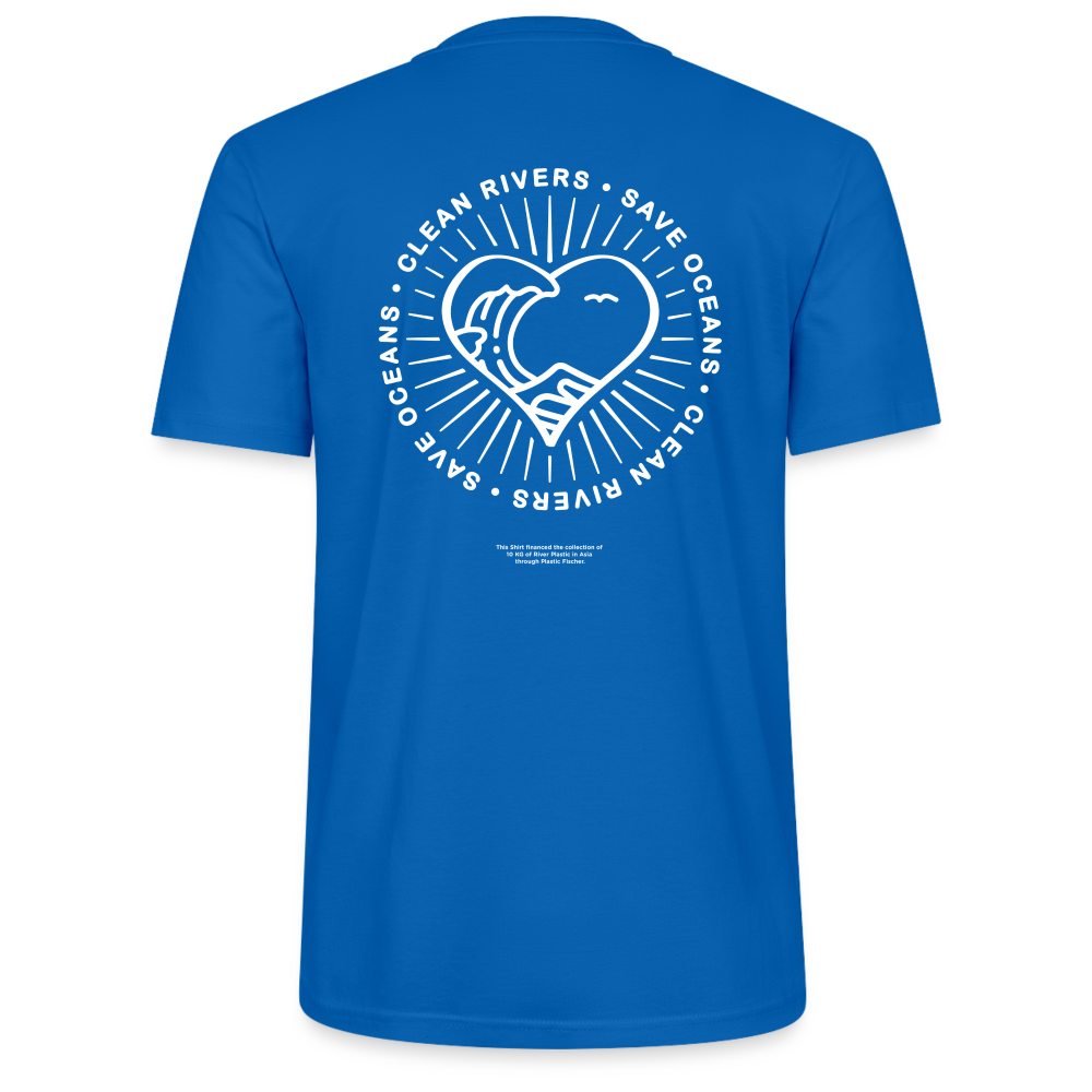 Plastic Fischer Regular Shirt + 10 kg River Plastic - peacock-blue