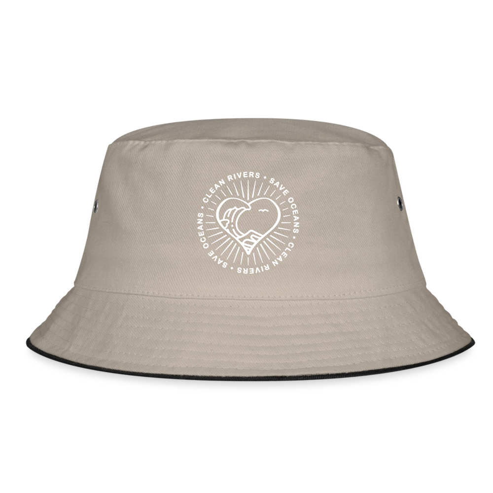 Plastic Fischer Hat - khaki/black