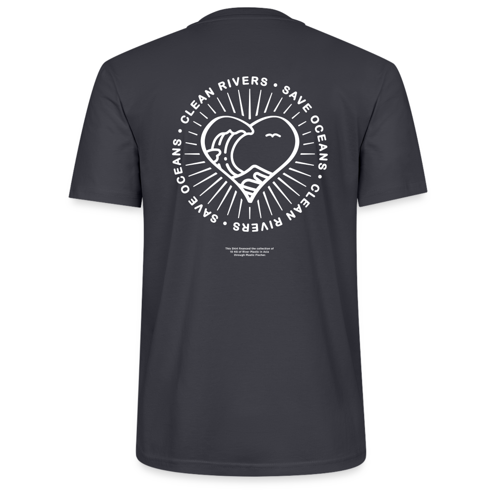 Plastic Fischer Regular Shirt + 10 kg River Plastic - India Ink Grey